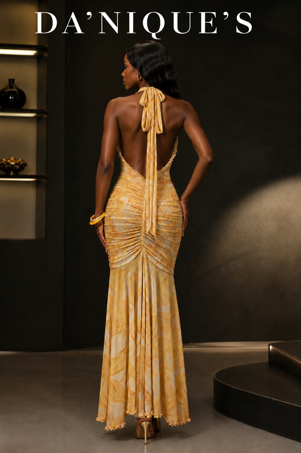 Lemon Yellow Maxi with Open Slit